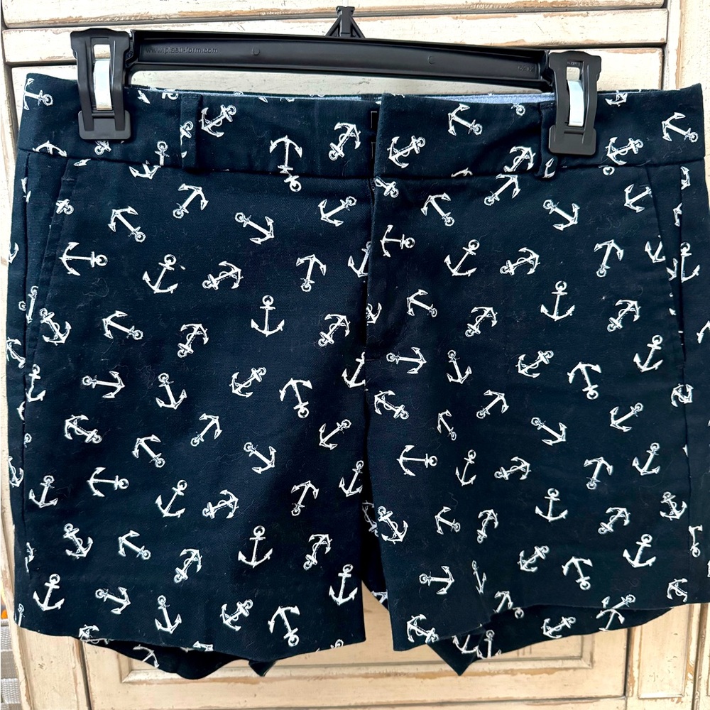 Banana Republic Navy Nautical Anchor Print Women’s Shorts